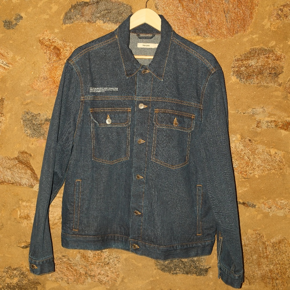 Denim Jacket (Pangaia pocket-selvedge denim jacket)